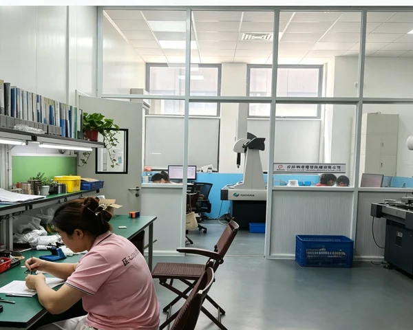 Quality metrology room with Hexagon CMM at LINMI Precision